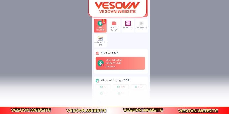 Đôi điều quan trọng cần chú ý khi nạp tiền VESOVN